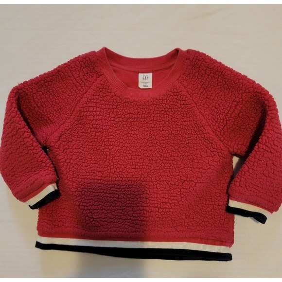 Baby Gap sherpa Sweatshirt sz 2T pink - Picture 1 of 3